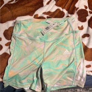 Adidas Pastel Swirl Athletic Shorts